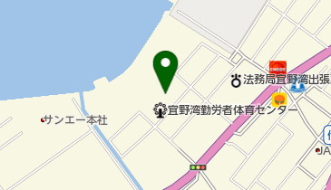 宜野湾市勤労青少年ホームの地図画像