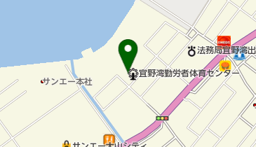 宜野湾勤労者体育センターの地図画像