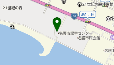 名護市児童センターの地図画像