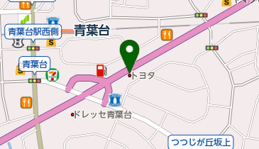 トヨタモビリティ神奈川 青葉台246店の地図画像