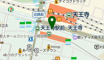 ポポンデッタ あべのハルカス店の地図画像