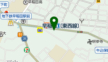 BIZcomfort(ビズコンフォート)早稲田の地図画像