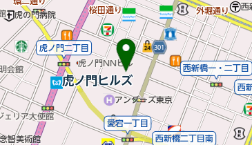 丁子屋呉服店 虎ノ門ヒルズ ビジネスタワー店の地図画像