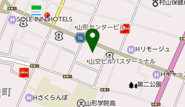 山形県社会保険労務士会の地図画像