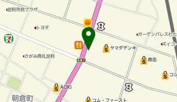 から揚げの天才 足利朝倉店の地図画像