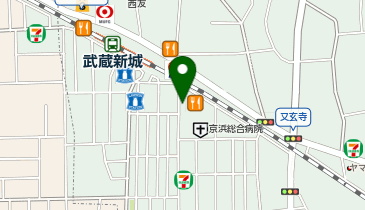 から揚げの天才 武蔵新城店の地図画像