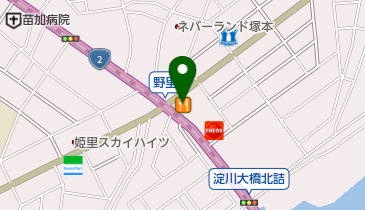 大阪馬肉屋 国道2号野里店の地図画像