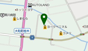 ヨネキ十字堂 吉岡ヨークベニマル店の地図画像