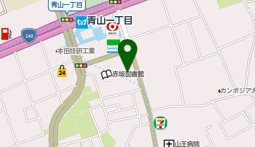 青山魚市の地図画像