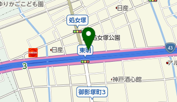 オニキス 兵庫御影43号店の地図画像