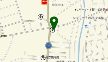 みちのく銀行 桜川支店の地図画像