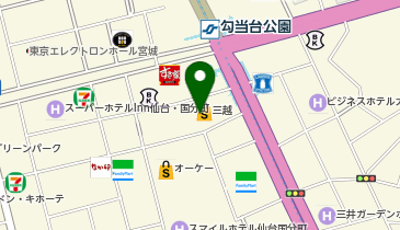 MONCEAU FLEURS (モンソーフルール) 仙台三越店の地図画像