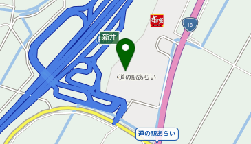 道の駅あらい 農業振興施設 四季彩館みょうこうの地図画像