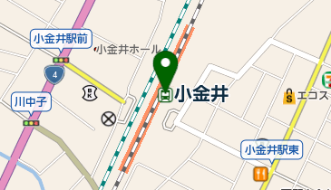 JR東日本 小金井駅みどりの窓口の地図画像