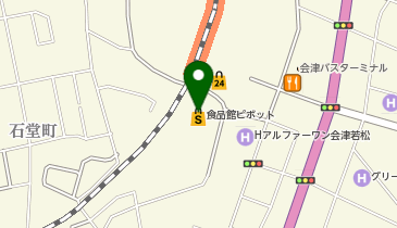 九州屋 ピボット会津若松店の地図画像