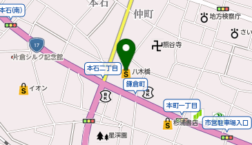 九州屋 八木橋熊谷店の地図画像