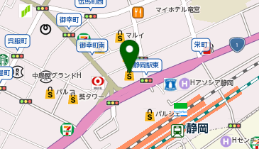 九州屋 松坂屋静岡店の地図画像
