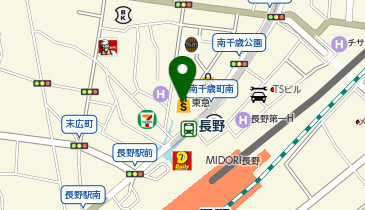 九州屋 ながの東急店の地図画像