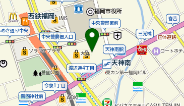 九州屋 博多大丸福岡天神店の地図画像