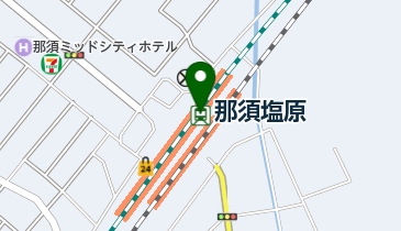 JR東日本 那須塩原駅みどりの窓口の地図画像