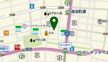からあげやカリッジュ 高知大橋通り店の地図画像