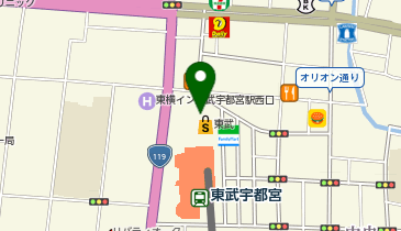 九州屋 東武宇都宮店の地図画像