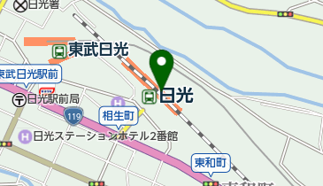 JR東日本 日光駅みどりの窓口の地図画像