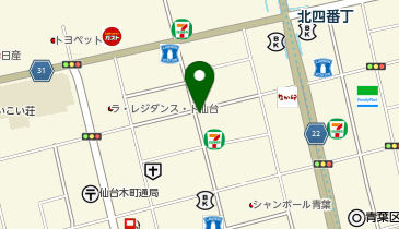 WASH & FOLD(ウォッシュ アンド フォールド) 仙台二日町店の地図画像