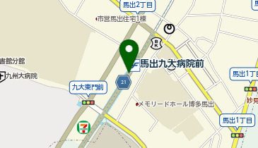 新生堂薬局 地下鉄馬出九大病院前店の地図画像