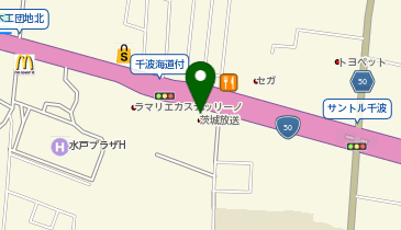 茨城放送の地図画像