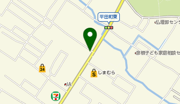 鶏笑 彦根店の地図画像