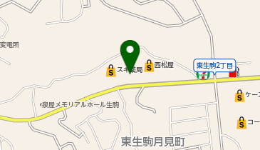 キングファミリー 東生駒店の地図画像