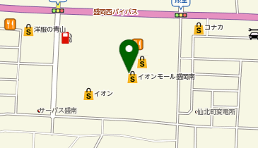 バンダレコード イオンモール 盛岡南店の地図画像