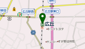 JR東日本 広丘駅みどりの窓口の地図画像