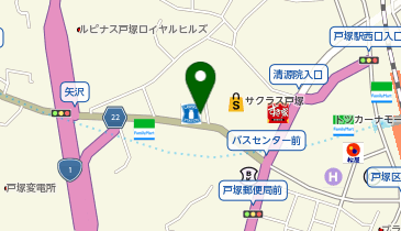 餃子の雪松 戸塚店の地図画像