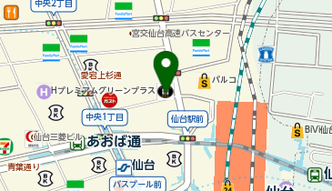 仙台 占いの館 千里眼 仙台駅前西口店の地図画像