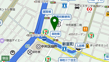 ホテル アマネク 銀座イーストの地図画像