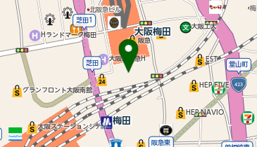 オプシス 大阪梅田店の地図画像