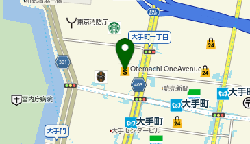 ラフィネランニングスタイル Otemachi One店の地図画像