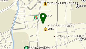 ヒライ 九品寺店の地図画像