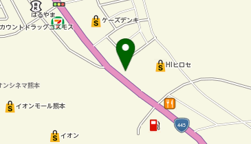 ヒライ 嘉島店の地図画像