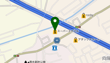 スーパーミカエル 新地店の地図画像