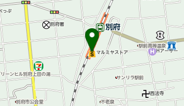 ヒライ マルミヤストア別府駅店の地図画像