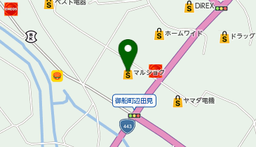 ヒライ マルショク御船店の地図画像