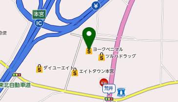 不二家 ヨークベニマル本宮インター店の地図画像