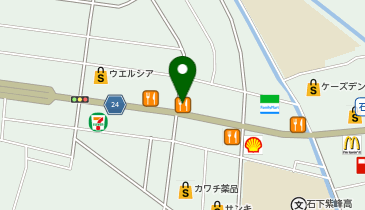 不二家 石下店の地図画像