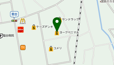 不二家 ヨークベニマル矢板店の地図画像