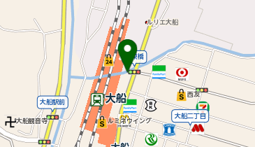 日乃屋カレー 大船店の地図画像