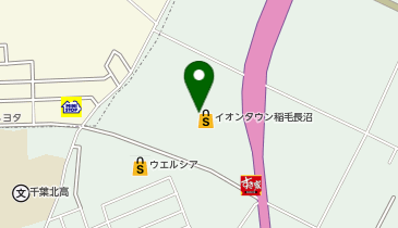 WASH(ウォッシュ)ハウス イオンタウン稲毛長沼店の地図画像