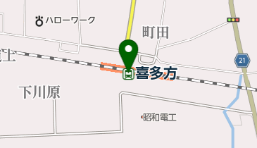 JR東日本 喜多方駅みどりの窓口の地図画像